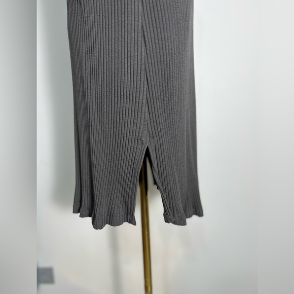 Eileen Fisher Sweater Dress Womens Gray Ribbed Stretch Lagenlook Size XL NWOT - Picture 4 of 11